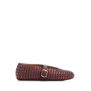 ALAIA ACA fB[X tbgV[Y AA3A029CK234325 Embellished flat shoes Bordeaux EU34 EU35 EU36 EU37 EU38 EU39 EU40 EU41 EU42 35 36 37 39 40 41 yE֐ōz