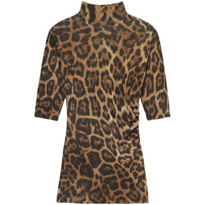 Stella McCartney Xe }bJ[gj[ fB[X TVcEJbg\[ 6J03593SPZ642203 Stella McCartney Top Brown Brown XS M S L yE֐ōz