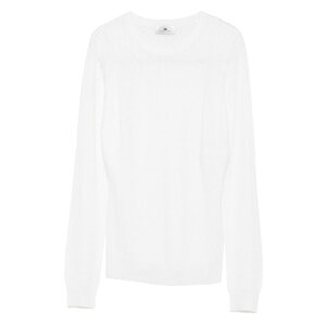 Elisabetta Franchi �G���U�x�b�^ �t�����L ���f�B�[�X �j�b�g�E�Z�[�^�[�E�J�[�f�B�K�� MK24S56E2360 Elisabetta Franchi Sweaters Ivory Light and natural 38 40 42 44 �y���������E�֐ō��z