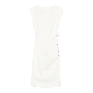 PINKO �s���R ���f�B�[�X �����s�[�X�E�h���X�E�I�[���C������ 104955A0IMZ07 Cielo Midi Dress White 40 38 42 44 �y���������E�֐ō��z