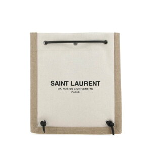 Saint Laurent �T�����[���� �����Y �n���h�o�b�O�E�V�����_�[�o�b�O 71027295GFE9054 Two-tone canvas Universit?(C) crossbody bag Multicoloured onesize �y���������E�֐ō��z