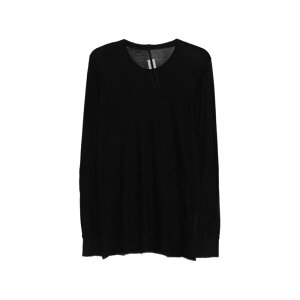 Rick Owens ���b�N �I�E�G���X �����Y T�V���c�E�J�b�g�\�[ RU01F2252UC09 Rick Owens T-shirts and Polos Black Blacks and greys L M S XL �y���������E�֐ō��z