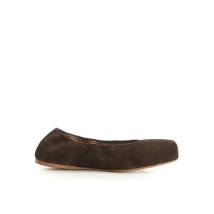 ALAIA �A���C�A ���f�B�[�X �t���b�g�V���[�Y AA3A070CK324733 Square-Toe Flat Ballerinas Brown 38 39 37 37.5 41 39.5 40 36 �y���������E�֐ō��z