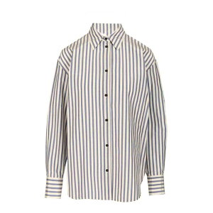 forte_forte �t�H���e �t�H���e ���f�B�[�X �V���c�E�u���E�X 14399BISF48M5013 Striped Shirt Blue 1 3 2 �y���������E�֐ō��z