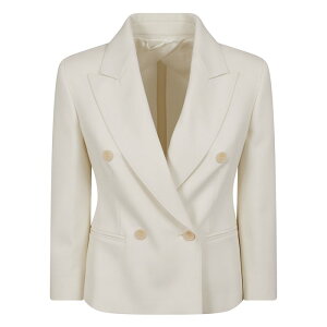 Max Mara �}�b�N�X�}�[�� ���f�B�[�X �u���U�[�E�W���P�b�g 2611041151600001 GIACCA DORICO 001 BIANCO AVORIO 38 40 42 44 46 �y���������E�֐ō��z