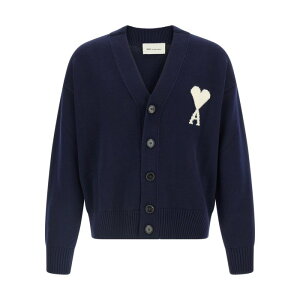 AMI Paris �A�~�p���X �����Y �j�b�g�E�Z�[�^�[�E�J�[�f�B�K�� UKC380KN0156A116 'Ami de Coeur' cardigan Blue S M L XL 3XL 4XL 5XL XS 2XL 2XS �y���������E�֐ō��z