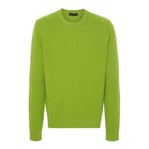 Prada v_ Y jbgEZ[^[EJ[fBK UMB890SOOO15TQF077G Ribbed-Knit Jumper Yellow 48 50 yE֐ōz