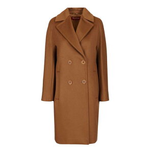 Max Mara Studio �}�b�N�X�}�[�� �X�e���f�B�I ���f�B�[�X �R�[�g 2526016081600587056 Double-breasted coat Brown IT34 IT36 IT38 IT40 IT42 IT44 IT46 IT48 IT50 IT52 IT54 �y���������E�֐ō��z