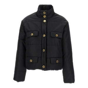 yyVubNtCf[ő80%OFF+P2{~zMOSCHINO XL[m fB[X _EWPbgER[g A052955150555 Logo button down jacket Black IT38 IT40 IT42 IT44 yE֐ōz