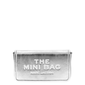 Marc Jacobs }[N WFCRuX fB[X nhobOEV_[obO 2F4SMN006S02040 'The Metallic Leather Chain Mini Bag' crossbody bag Silver onesize yE֐ōz