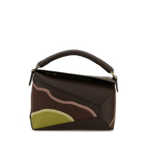 LOEWE ���G�x ���f�B�[�X �n���h�o�b�O�E�V�����_�[�o�b�O A510P60XB0CHOLIGMOS Printed leather small Puzzle handbag Printed onesize �y���������E�֐ō��z