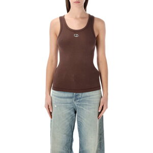 Diesel �f�B�[�[�� ���f�B�[�X �^���N�g�b�v�E�L���~�\�[�� A199080JMBA61J Diesel Top Brown Brown M S XS L �y���������E�֐ō��z