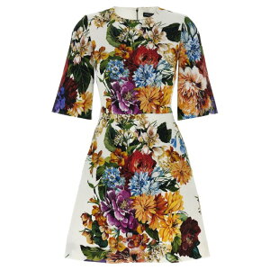 Dolce & Gabbana h`FKbo[i fB[X s[XEhXEI[C F6TZRTFSRQUHA5PC Floral bouquet printed dress Multicolor IT38 IT40 IT42 40 38 yE֐ōz
