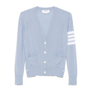 Thom Browne �g���E�u���E�� ���f�B�[�X �j�b�g�E�Z�[�^�[�E�J�[�f�B�K�� FKC334AY1014482 Thom Browne Sweaters Clear Blue Blue and green 40 42 38 44 �y���������E�֐ō��z