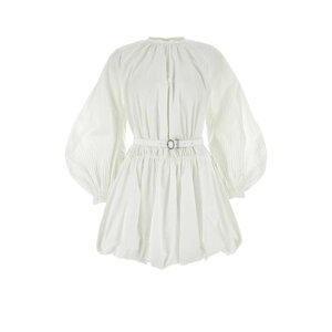 Jil Sander �W���T���_�[ ���f�B�[�X �����s�[�X�E�h���X�E�I�[���C������ J01CT0119J45002100 White cotton mini dress White 34year 36year �y���������E�֐ō��z