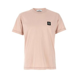 STONE ISLAND ストーンアイランド メンズ Tシャツ・カットソー K1S152100039S0013V0082 Logo badge T-shirt Pink L M XL 2XL S 【送料無料・関税込】
