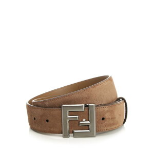 FENDI �t�F���f�B �����Y �x���g�E�T�X�y���_�[ 7C0550AUGSF1TQE Squared FF Belt Brown 100 85 90 95 105 110 115 120 70 75 80 �y���������E�֐ō��z