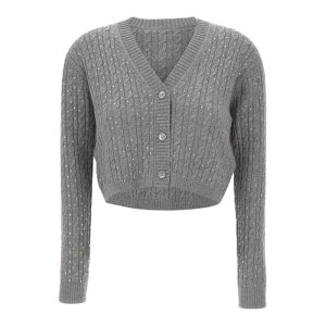 Max Mara Studio �}�b�N�X�}�[�� �X�e���f�B�I ���f�B�[�X �j�b�g�E�Z�[�^�[�E�J�[�f�B�K�� 252634603265E15 Thames Grey L M S XS �y���������E�֐ō��z