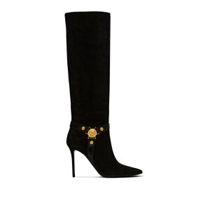 Balmain �o���}�� ���f�B�[�X �u�[�c DN1TA046LSOV0PA Eva High Stiletto Heel Boots Black 37 39 40 �y���������E�֐ō��z