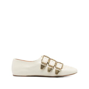 Chloe �N���G ���f�B�[�X �t���b�g�V���[�Y CH26S16YUR122 Chloe Flat shoes White Light and natural 36 37 38 39 40 41 39.5 37.5 40.5 �y���������E�֐ō��z