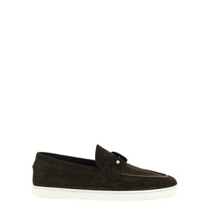 Christian Louboutin �N���X�`���� ���u�^�� �����Y ���[�t�@�[ 32401847164 'Chambeliboat' Mokassin Brown 421/2 431/2 IT40 IT41 IT42 IT43 IT44 IT45 40 41 42 43 44 45 41.5 42.5 43.5 �y���������E�֐ō��z