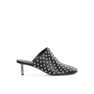 Jil Sander �W���T���_�[ ���f�B�[�X �t���b�g�V���[�Y J15WP0165P8173001 LEATHER MULES WITH STUDS Black 381/2 371/2 IT37 IT38 IT39 IT40 IT36 38.5 39 37.5 38 36 37 40 36.5 �y���������E�֐ō��z
