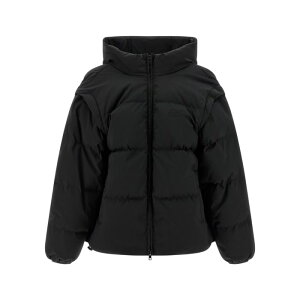 MM6 Maison Margiela �G���G���V�b�N�X ���f�B�[�X �_�E���W���P�b�g�E�R�[�g S62AN0159M35609900 'Numeric signature MM6' embroidery down jacket Black IT36 IT38 IT40 IT42 38 40 42 36 �y���������E�֐ō��z