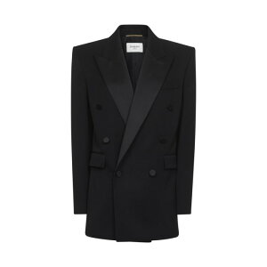 Saint Laurent �T�����[���� ���f�B�[�X �u���U�[�E�W���P�b�g 828008Y7E631000 Saint Laurent Jackets Black Blacks and greys FR30 FR32 FR34 FR36 FR38 FR40 FR42 FR44 FR46 FR48 FR50 FR52 FR54 36 38 34 42 40 �y���������E�֐ō��z