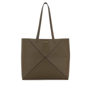 LOEWE ���G�x ���f�B�[�X �g�[�g�o�b�O A779PEWX04TAUPE Mud leather medium Puzzle Fold shopping bag Brown onesize �y���������E�֐ō��z