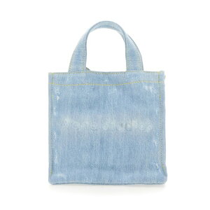 Acne Studios �A�N�l �X�g�D�f�B�I�Y ���f�B�[�X �g�[�g�o�b�O C10169228 MINI DENIM SHOPPER BAG WITH LOGO AZURE onesize �y���������E�֐ō��z