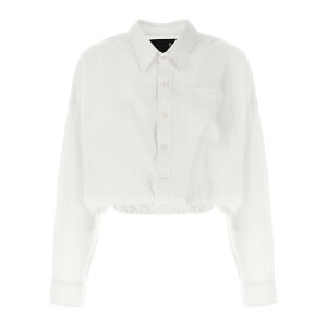 R13 �A�[���T�[�e�B�[�� ���f�B�[�X �V���c�E�u���E�X R13WR269R338BWHITE 'Crossover Bubble' shirt White S XS M �y���������E�֐ō��z