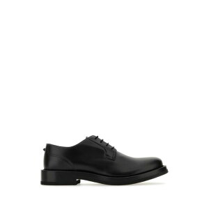 Valentino Garavani @eBm Y [XAbv 5Y2S0H04PGB0NO Black leather lace-up shoes Black 39 39.5 40 40.5 41 41.5 42 42.5 43 43.5 44 45 46 yE֐ōz