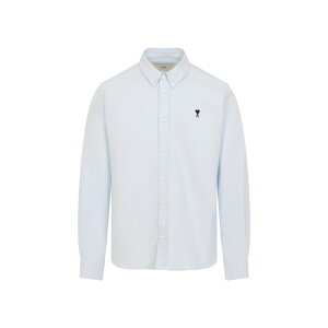AMI Paris �A�~�p���X �����Y �V���c�E�u���E�X HSH763CO0031450 'Ami De Coeur' shirt Light Blue 40 41 42 43 39cm 40cm 41cm 42cm 43cm 39 44 36 37 38 45 46 47 �y���������E�֐ō��z