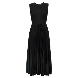 Theory �Z�I���[ ���f�B�[�X �����s�[�X�E�h���X�E�I�[���C������ O1005602001 'Crew SL' dress Black L M S �y���������E�֐ō��z