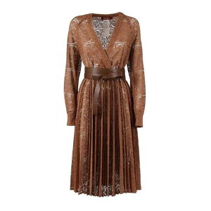 Max Mara Studio �}�b�N�X�}�[�� �X�e���f�B�I ���f�B�[�X �����s�[�X�E�h���X�E�I�[���C������ 252623604165E15 Hanging Dress Brown 40 42 38 �y���������E�֐ō��z