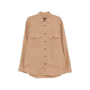 Brioni �u���I�[�j �����Y �V���c�E�u���E�X SCFA0LP91119696 Shirt Brioni BROWN M XL L �y���������E�֐ō��z