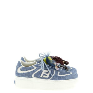 FENDI �t�F���f�B ���f�B�[�X �X�j�[�J�[ 8E8721AYFKF1V7U 'Fendi Match' sneakers Light Blue 35 36 37 38 39 40 37.5 �y���������E�֐ō��z