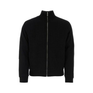 Prada �v���_ �����Y �j�b�g�E�Z�[�^�[�E�J�[�f�B�K�� UMG251S23213GHF0002 Black wool blend cardigan Black 46 48 50 54 �y���������E�֐ō��z