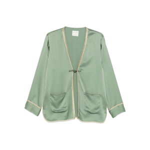 forte_forte �t�H���e �t�H���e ���f�B�[�X �V���c�E�u���E�X 14548MYJACKETKHAKI Forte Forte Jackets Blu e verdi 0 1 2 3 �y���������E�֐ō��z