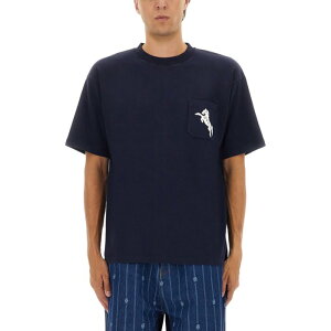 Drole De Monsieur �h���[���h���b�V�� �����Y T�V���c�E�J�b�g�\�[ TS278CO002NAVY T-SHIRT "LE EMBLEME CHEVAUX" BLUE XL L M S �y���������E�֐ō��z