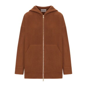 Max Mara �}�b�N�X�}�[�� ���f�B�[�X �X�E�F�b�g�E�t�[�f�B�[ 2521926012600003 ETUANIA ZIP-UP HOODIE Brown M S XS �y���������E�֐ō��z