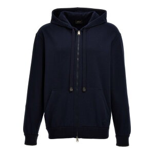 Brioni �u���I�[�j �����Y �X�E�F�b�g�E�t�[�f�B�[ UJNL0LPA6114100 Piquet cotton hoodie Blue L M XL 2XL �y���������E�֐ō��z