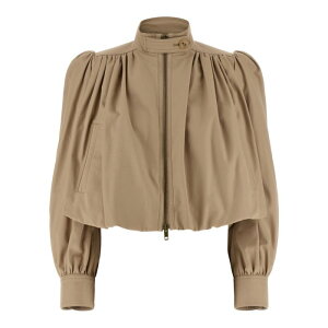 Chloe �N���G ���f�B�[�X �J�W���A���W���P�b�g CH26SVE2014026A Curled boule jacket Beige FR34 FR36 FR38 FR30 FR32 FR40 FR42 FR44 FR46 FR48 FR50 FR52 FR54 FR56 FR58 36 38 40 34 �y���������E�֐ō��z