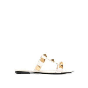 Valentino Garavani ���@�����e�B�m ���f�B�[�X �T���_�� ZW2S0BU9ZWMI16 Roman Stud Flat Leather Sandals Beige 37 39 36 �y���������E�֐ō��z