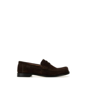 LOEWE ���G�x �����Y ���[�t�@�[ M816290X58DARKBROWN Dark brown suede Campo loafers Brown 40 41 42 43 44 45 �y���������E�֐ō��z