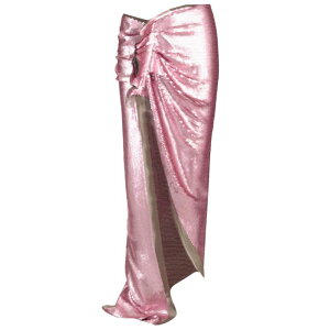 Rick Owens ���b�N �I�E�G���X ���f�B�[�X �X�J�[�g RO02C1372 Long skirt in silk chiffon with sequins Rose IT40 IT32 IT34 IT36 IT38 IT42 IT44 IT46 IT48 IT50 IT52 IT54 IT56 �y���������E�֐ō��z