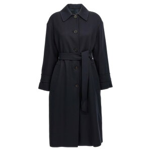 【楽天お買い物マラソン 最大80%OFF+P2倍】Max Mara Studio マックスマーラ ステュディオ レディース コート 2516121061600007 'Ilde' coat Blue IT42 IT44 IT46 IT48 IT50 【送料無料・関税込】