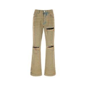 AMIRI �A�~�� �����Y �W�[���Y AMBMJE1016SANDINDIGO Sand denim jeans Beige o Tan 30 32 34 �y���������E�֐ō��z