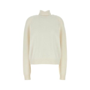 FENDI �t�F���f�B ���f�B�[�X �j�b�g�E�Z�[�^�[�E�J�[�f�B�K�� FZXC46ASJJF08QQ White cashmere blend sweater White 40 42 44 �y���������E�֐ō��z