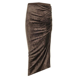 Rick Owens ���b�N �I�E�G���X ���f�B�[�X �X�J�[�g LI02D5310VST184 Svita midi skirt Brown IT40 IT42 IT44 IT34 IT36 IT38 IT46 IT48 IT50 IT52 42 44 40 �y���������E�֐ō��z